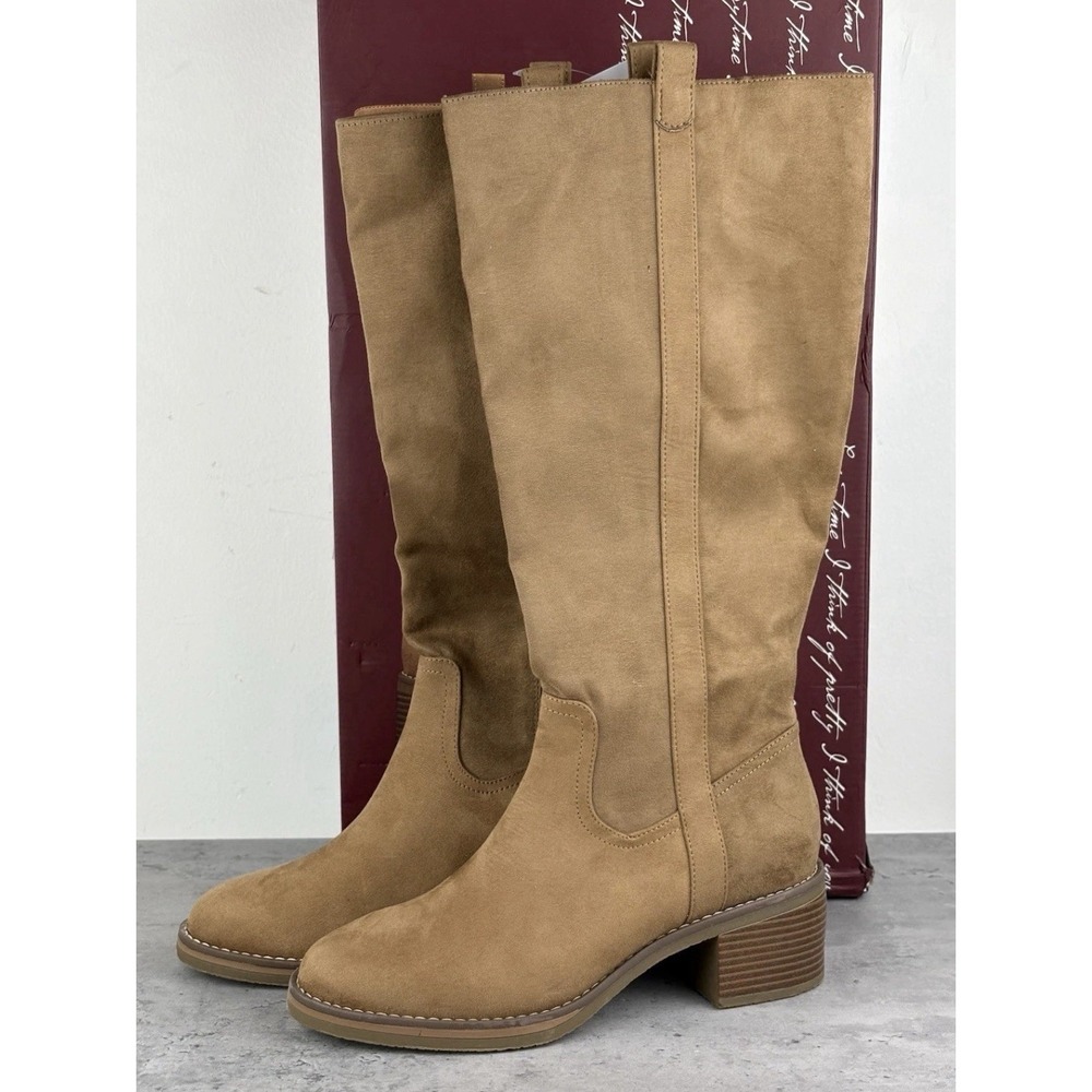 Kensie Women's Naya Knee High Boots Size 7.5‎ Brown New In Box
